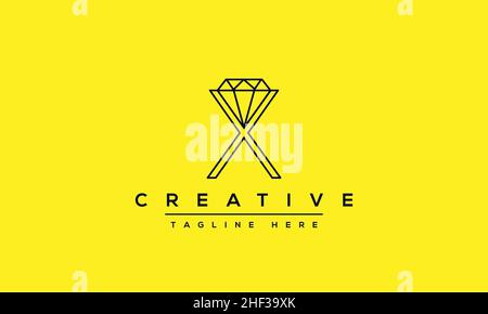 X letter logo Design Modern Monogram Icon. X XX initials based Template and Letters in vector Stock Vector
