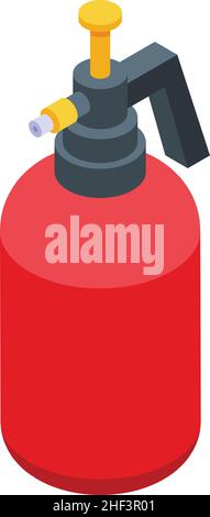 Plastic spray icon isometric vector. Clean bottle. Trigger container Stock Vector