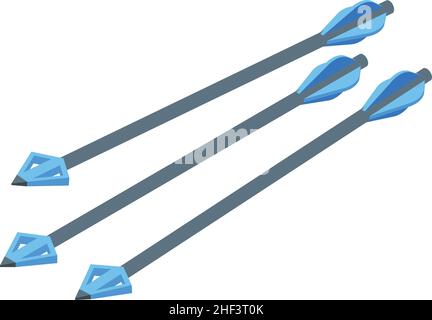 Bow arrows icon isometric vector. Arrow competition. Game sport Stock Vector
