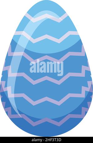 Blue chocolate egg icon isometric vector. Easter broken. Candy surprise Stock Vector