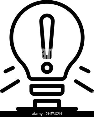 False idea thinking icon outline vector. Critical think. Skill human Stock Vector