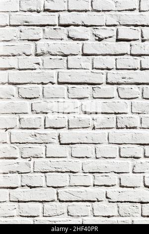 background with fragment of white brick wall Stock Photo