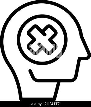 Mind disclaimer icon outline vector. Legal policy. Law term Stock Vector