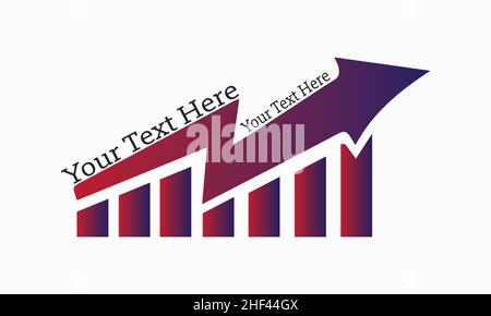 finance trading, target business, landing page template, Flat vector illustration Stock Vector