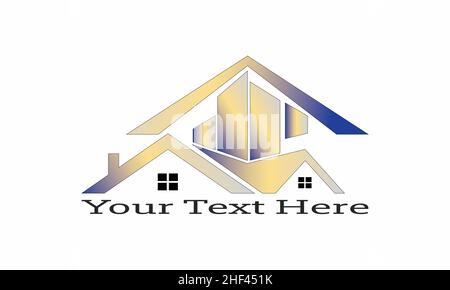 Logo template real estate, apartment, condo, house, rental, business. brand, branding, logotype, company, corporate, identity. Clean, modern designs Stock Vector