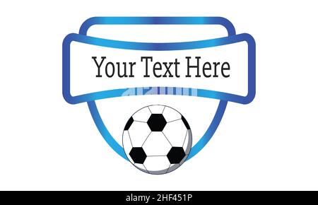 Football league logo, labels, emblems and design elements for sport team 2021. Vector illustration. Stock Vector