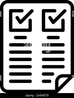 Approved user doc icon outline vector. New login. Register online Stock Vector