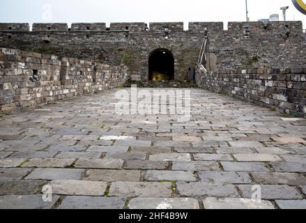 relics of the ancient city wall from Ming dynasty in Nanjing Stock Photo