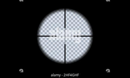 Gun viewfinder scope. Stock Vector