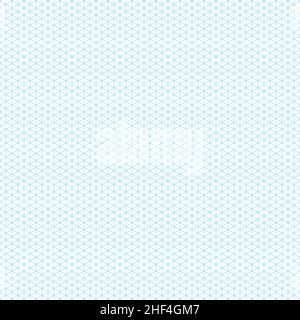 Isometric graph paper grid. Stock Vector