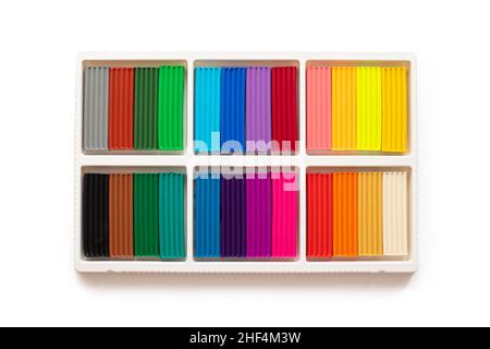 Pieces Or Balls Of Colorful Plasticine Modelling Clay Isolated On White  Background Top View With Shadow Creativity Children Toys Concept 24 Colors  Set Stock Photo - Download Image Now - iStock