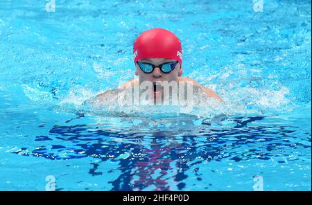 File photo dated 26-08-2021 of Great Britain's William Perry. British Paralympic swimmer Will Perry has called for more education to combat the verbal abuse he receives over his dwarfism. Issue date: Friday January 14, 2022. Stock Photo