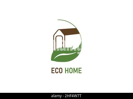 eco logo design template. Stock Vector
