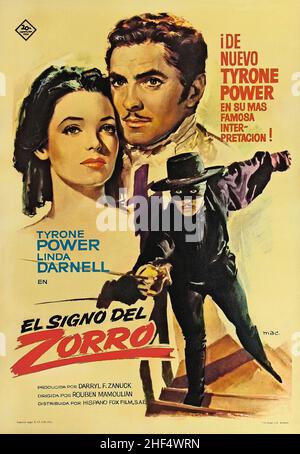 THE MARK OF ZORRO (1940), directed by ROUBEN MAMOULIAN. Credit: 20TH CENTURY FOX / Album Stock Photo