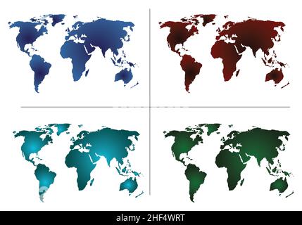 google map with gradient template. Stock Vector