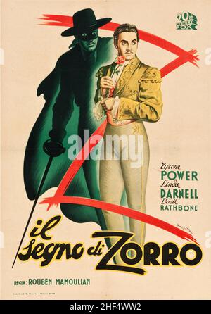 THE MARK OF ZORRO (1940), directed by ROUBEN MAMOULIAN. Credit: 20TH CENTURY FOX / Album Stock Photo