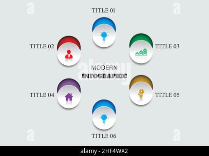modern infographic design template. Stock Vector