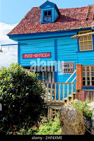 Post Office in Popeye Village in Anchor Bay - Sweethaven Village, Malta. 1st of February 2016 Stock Photo