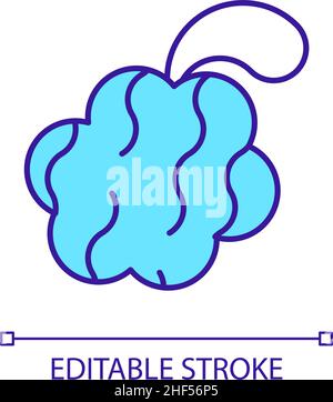 Washcloth RGB color icon Stock Vector