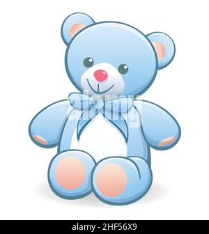 baby blue teddy bear clip art