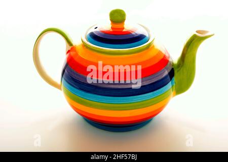 colourful teapot Stock Photo