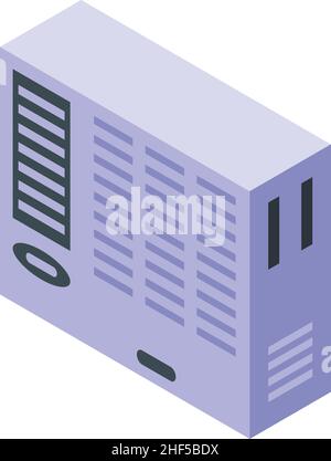 Conditioner system icon isometric vector. Air conditioner repair. Home service Stock Vector