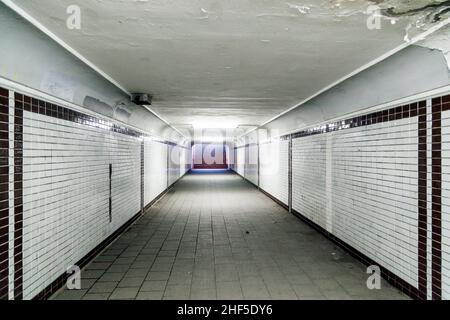sublevel at subway station in Cologne Germany Stock Photo