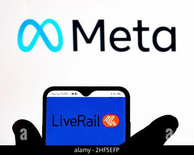 In this photo illustration, the logo of rail technology company ...