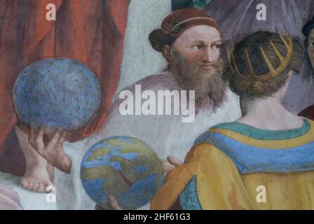 School of Athens Raphael detail 03. Stock Photo