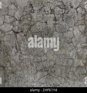 grungy concrete cracked wall texture realistic background vector illustration Stock Vector