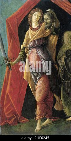 Sandro Botticelli - Judith met het hoofd van Holofernes. Stock Photo