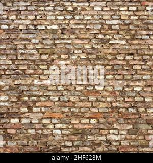 old brick wall grunge background realistic texture vector illustration Stock Vector