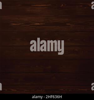 old timber wood wall floor weatherboard painted stained dark brown vector background texture illustration Stock Vector
