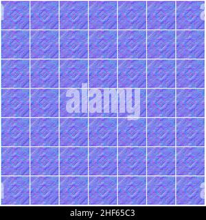 Normal map texture, normal mapping decorative floor tiles, high quality Stock Photo