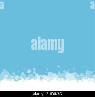 Soap foam bubbles vector background, cartoon suds pattern. Abstract illustration Eps 10 Stock Vector