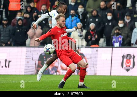 Istanbul, Turkey. 14th Jan, 2022. ISTANBUL, TURKEY - JANUARY 14: Miralem  Pjanic of Besiktas JK during the Turkish Super Lig match between Besiktas  and Gaziantep FK at Vodafone Park on January 14