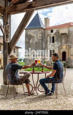 France,  Lorraine,  Pays de Stenay et du Val Dunois,  Grand Est region,  Mouzay,  beer,  Brasserie de Charmois,  Alain Bonnefog Stock Photo