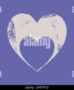 Heart. Wall decoration. Simple forms. The composition is in a flat style. Boho style. Stock Vector