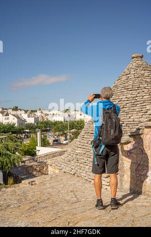 Trulli stone houses in Alberobello,  Puglia,  Italy Stock Photo