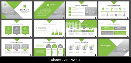 Presentation templates, corporate. Elements of infographics for presentation templates. Annual report, book cover, brochure, layout. Stock Vector