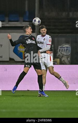 NIJMEGEN, NETHERLANDS - JANUARY 21: (L-R): Arian Kastrati of Fortuna  Sittard disappointed after defeat in extra time (3:2) during the Dutch KNVB  Cup m Stock Photo - Alamy