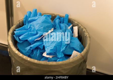 Gloves,  rubbish bins,  disposable gloves,  vaccinations,  hospital,  vaccination center,  Covid20 Stock Photo