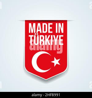 Made In Türkiye banner promotion illustration Stock Vector