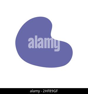 Liquid irregular blob shape very peri color vector element for banner Stock Vector
