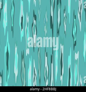 vertical aquamarine zigzags pattern on a light aquamarine background Stock Vector