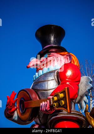 The carnival of Fano is the oldest in Italy Stock Photo