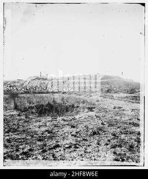 Savannah, Georgia (vicinity). Fortifications in front of Fort McAllister Stock Photo