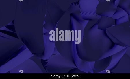 Looping blue neon structure. Colorful Abstract Turtle Shell Fluid Cells Retro Motion Background Loop Small. Kaleidoscope mix Stock Photo