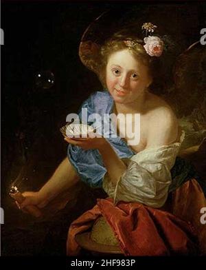 Schalcken, Godfried - Allegory of Fortune. Stock Photo