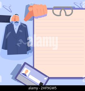 Hands Holding Uniform Showing New Open Career Opportunities. Stock Photo